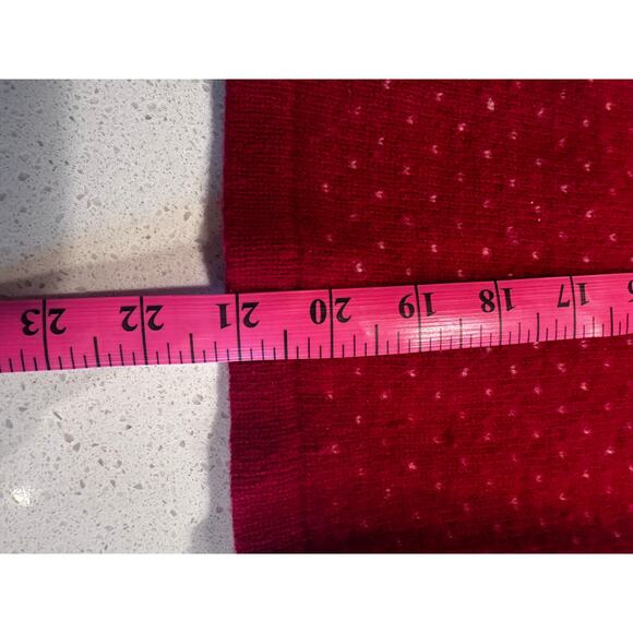 Eddie Bauer Vintage Women's Medium 100% Wool Red Sweater Vest Holiday - Picture 7 of 7